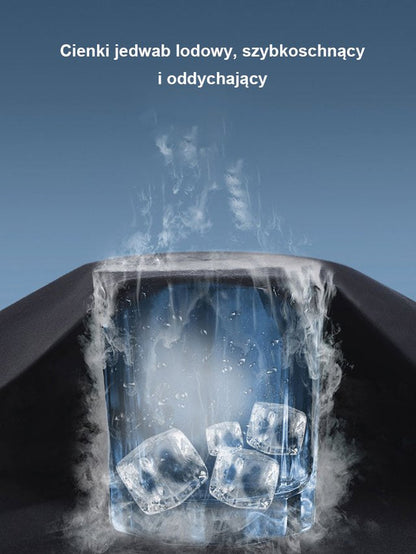 Ultracienkie, oddychające spodnie z jedwabiu lodowego