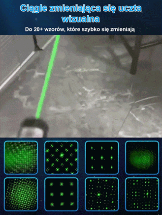 Wysokiej mocy dalekosiężny laserowy wskaźnik świetlny.