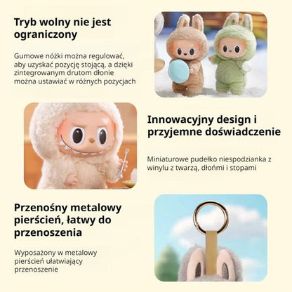 HFH-Wisiorek pluszowy z serii Makaronowej Labubu