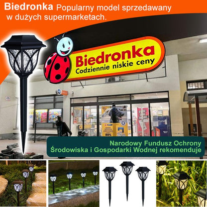 Solarne lampy ogrodowe wodoodporne do użytku domowego.