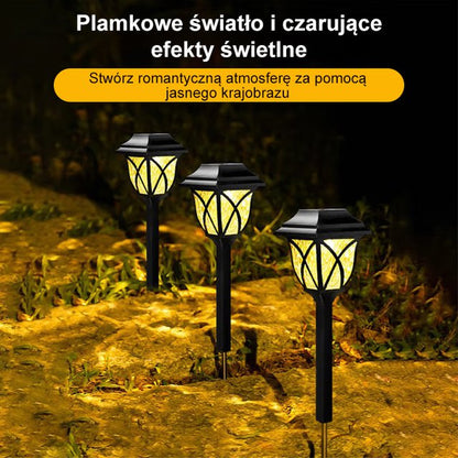 Solarne lampy ogrodowe wodoodporne do użytku domowego.