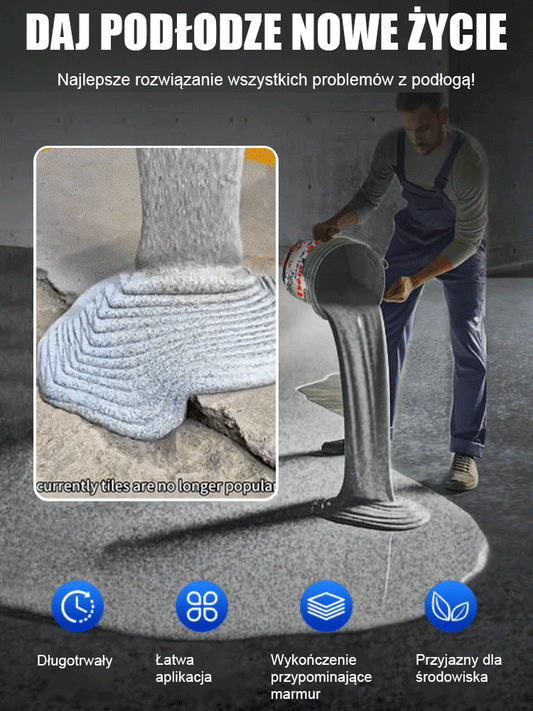 【Darmowy utwardzacz】Farba epoksydowa z kolorowym piaskiem do podłóg imitująca marmur