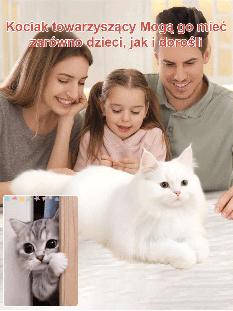 Szczeniak kot symulacja krótka pluszowa lalka