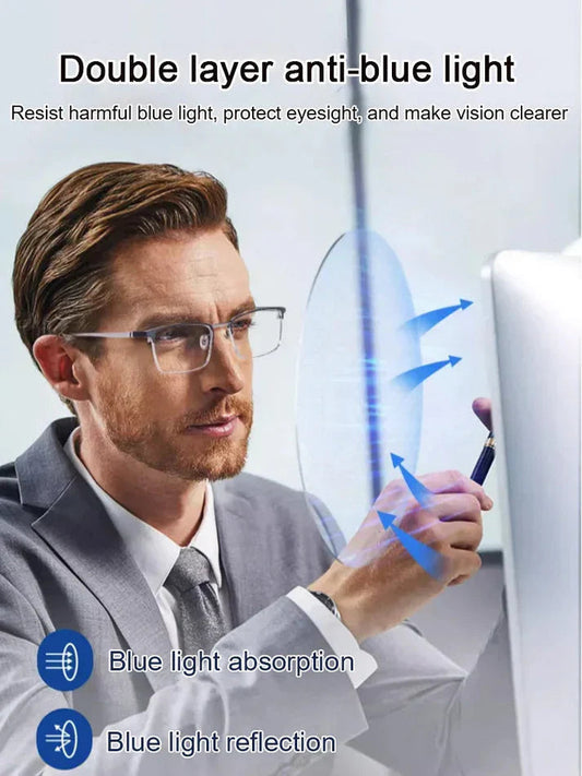 ✨OSTATNI DZIEŃ WYPRZEDAŻY - 60% ZNIŻKI✨Okulary ultralekkie anty-niebieskie dla osób z prezbiopią