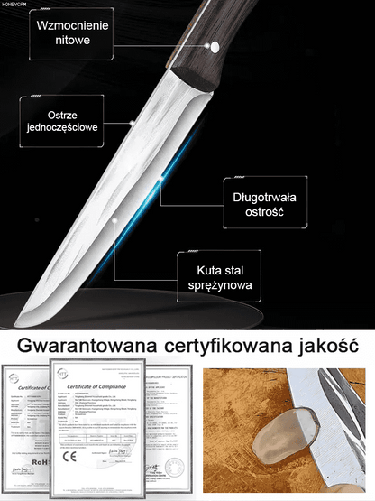 Ręcznie kuty nóż do filetowania-Długotrwała ostrość