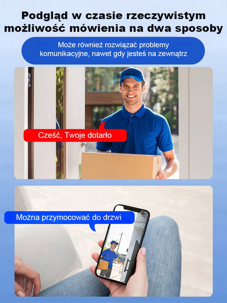 Kamera bez podłączenia Instalacja bezprzewodowa, dostępna bez wtyczek, monitorowanie w czasie rzeczywistym!