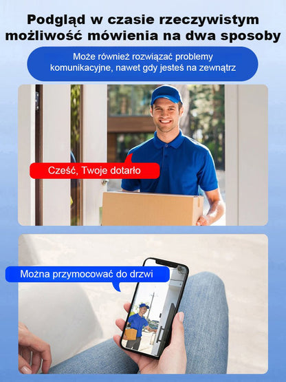 Kamera bez podłączenia Instalacja bezprzewodowa, dostępna bez wtyczek, monitorowanie w czasie rzeczywistym!