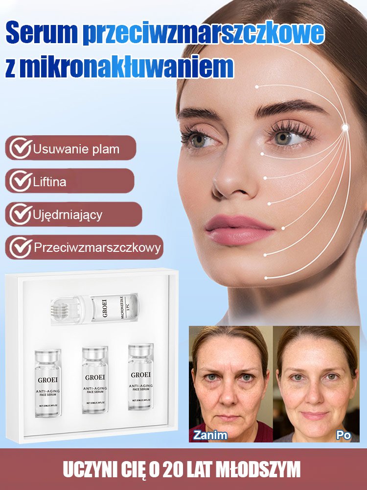 Mikroigłowe serum przeciwzmarszczkowe