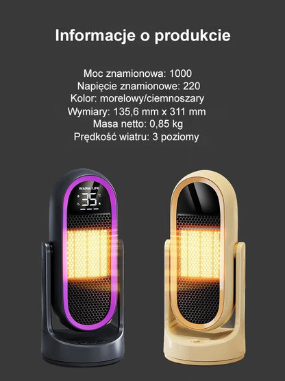 Cichy i ekonomiczny grzejnik do natychmiastowego ogrzania całego mieszkania