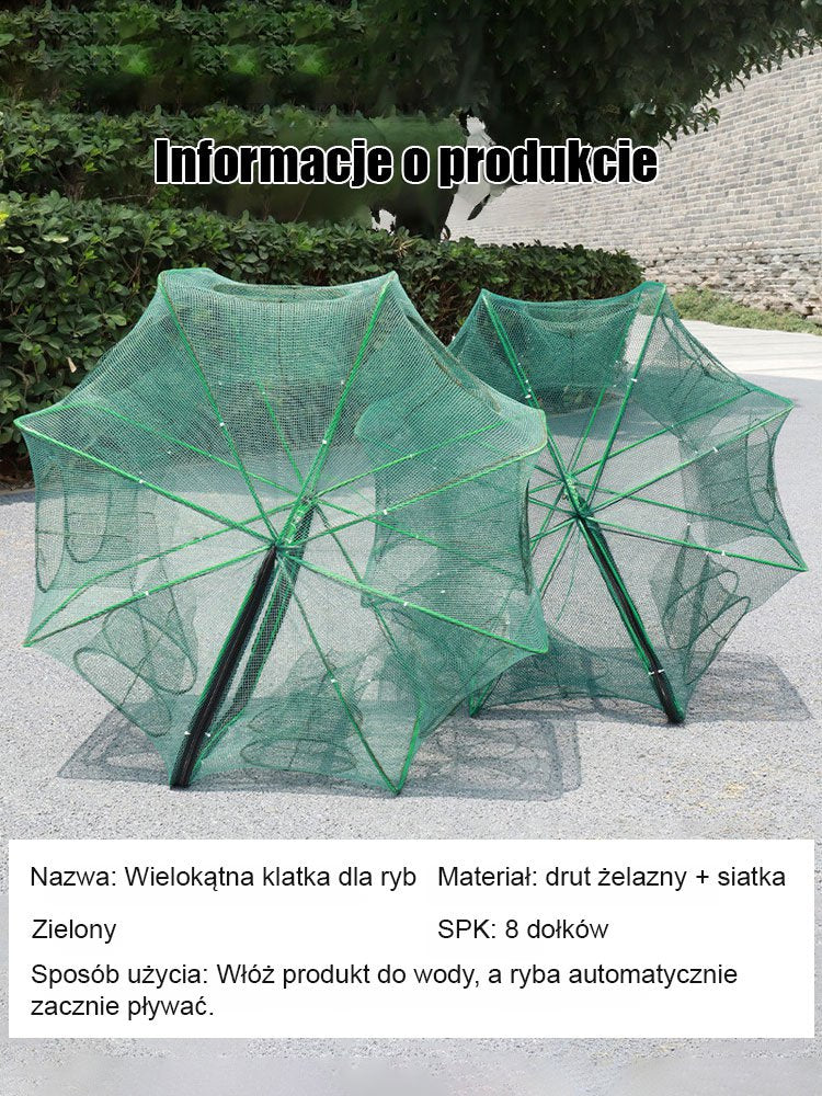 [Mistrz wędkarstwa] Automatycznie składa i pogrubia klatkę wędkarską