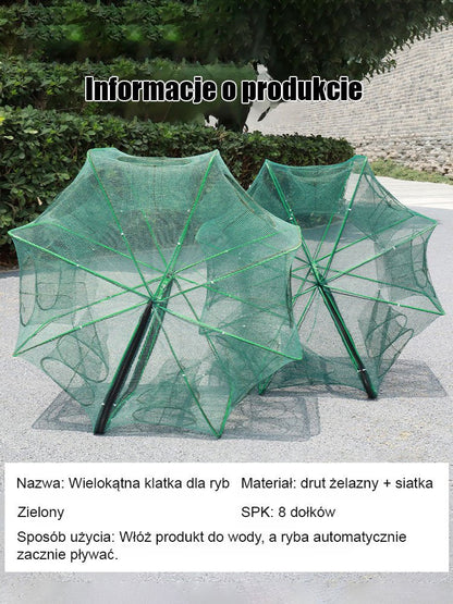 [Mistrz wędkarstwa] Automatycznie składa i pogrubia klatkę wędkarską