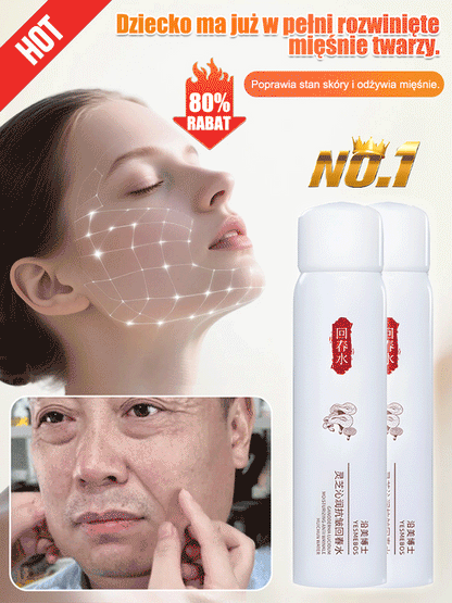 Rewitalizująca woda przeciwzmarszczkowa z grzybem Reishi.