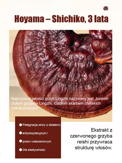 Rewitalizująca woda przeciwzmarszczkowa z grzybem Reishi.