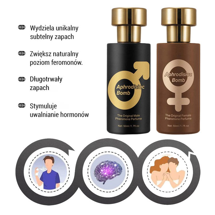 Damskie i męskie perfumy uwodzące.