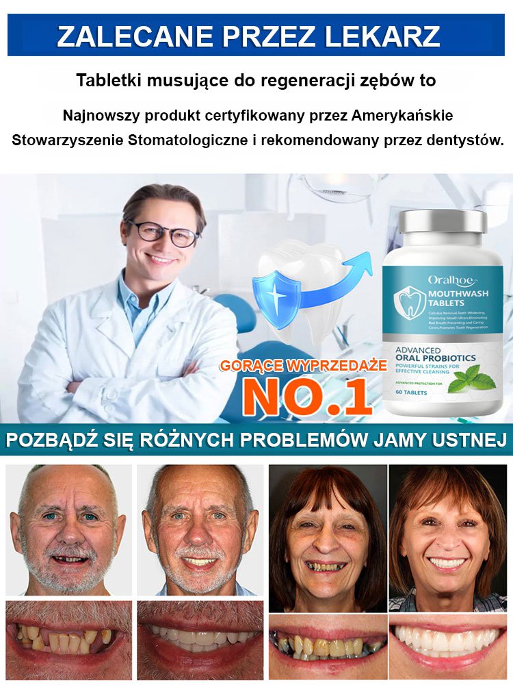 Tabletki musujące do regeneracji zębów