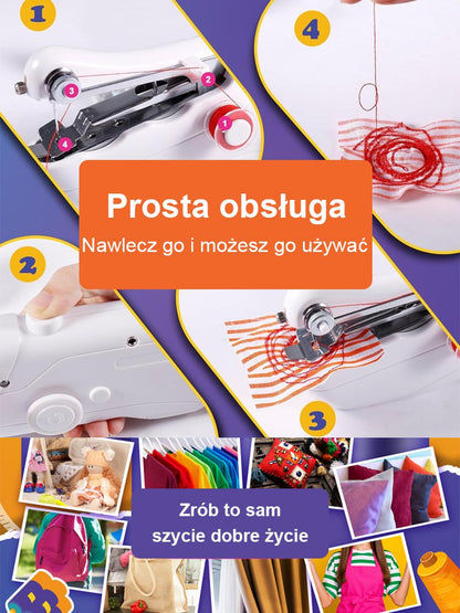 Wielofunkcyjna ręczna mini maszyna do szycia