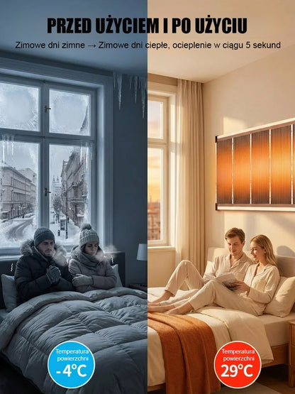 【5-sekundowe szybkie nagrzewanie】Niemiecka technologia grafenowa - ogrzewanie ścienne