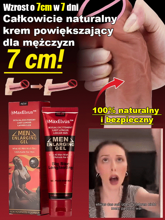 Wzrost o 7 cm w 7 dni Całkowicie naturalny krem powiększający dla mężczyzn