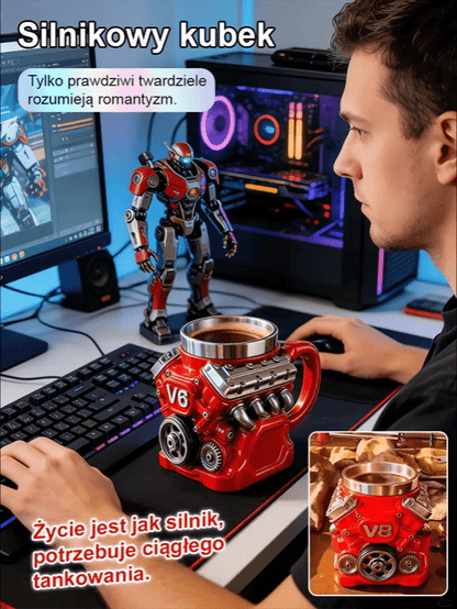 Silnik V8 silnik kubek kubek ozdoba