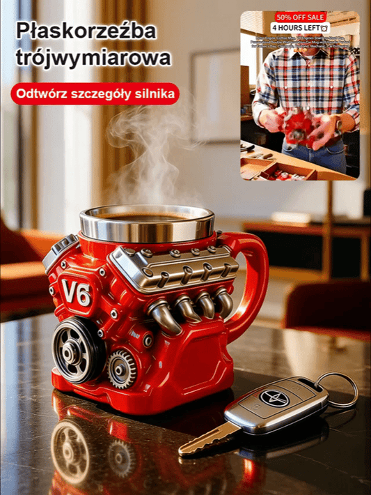 Silnik V8 silnik kubek kubek ozdoba