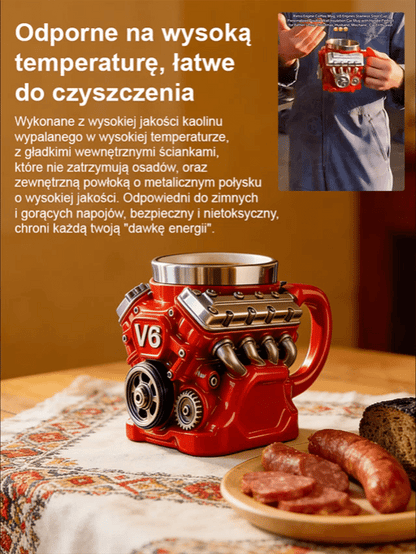Silnik V8 silnik kubek kubek ozdoba