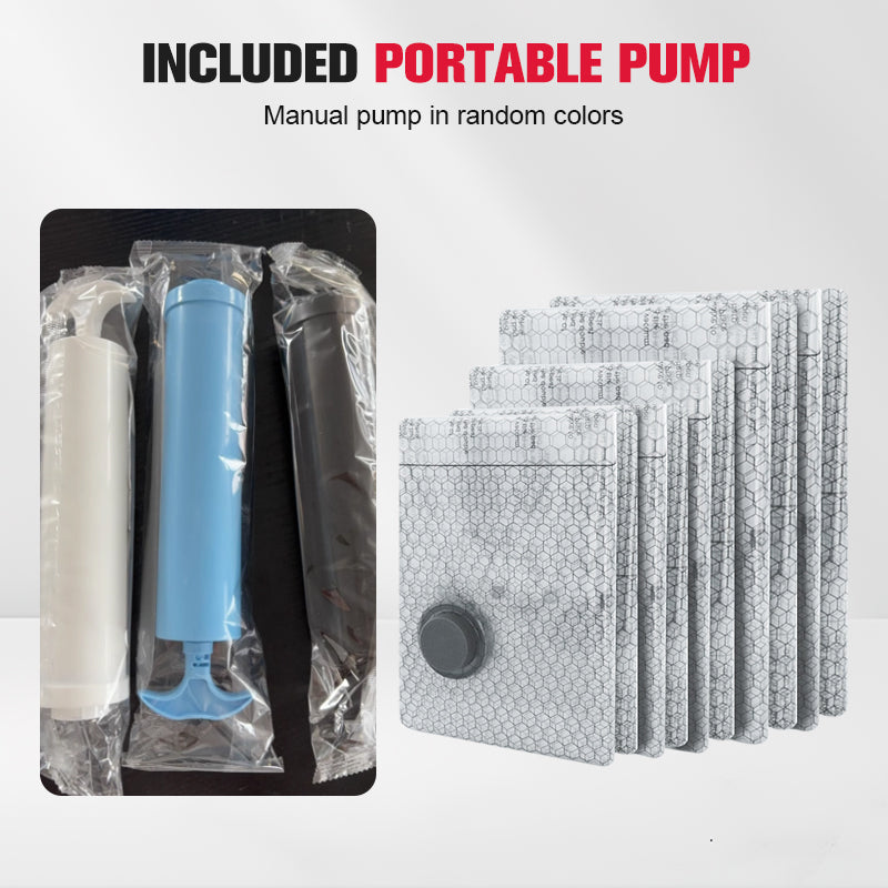 💪🌬️ Torby podróżne do przechowywania próżniowego i przenośny zestaw pompek 👕✨