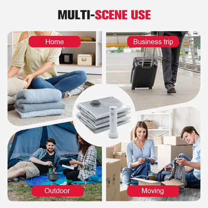 💪🌬️ Torby podróżne do przechowywania próżniowego i przenośny zestaw pompek 👕✨