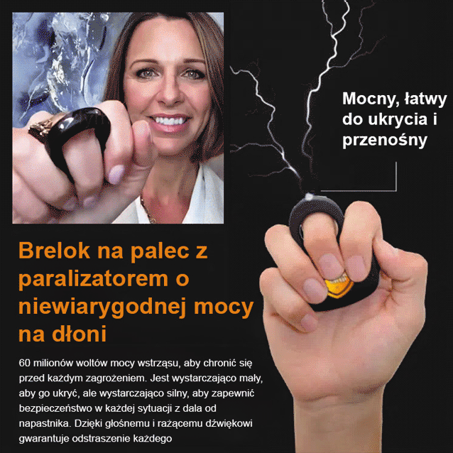 Elektryczny brelok z paralizatorem