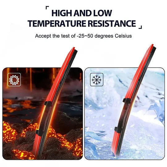 Kolorowe, ciche wycieraczki - łatwe w montażu, szybko zwalniane za pomocą klipsa, trwałe i odporne na zużycie, stylowy design zapewniający cichą jazdę!