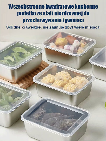 Szczelny pojemnik ze stali nierdzewnej na żywność
