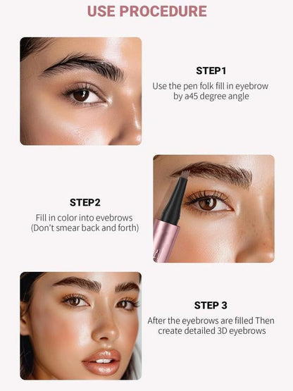 🖌️ Wodoodporny ołówek do brwi Micro-Fork – Natural Hair-Like Brows-Rush