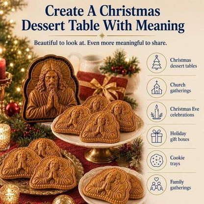 ✝️ Mini zestaw foremek do ciastek świątecznych z motywami wiary i Narodzenia Pańskiego | Wielokrotnego użytku foremki do tradycyjnego pieczenia świątecznego 🥧✨