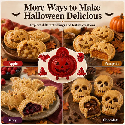 🎃 Zestaw 8 mini foremek do ciast na Halloween