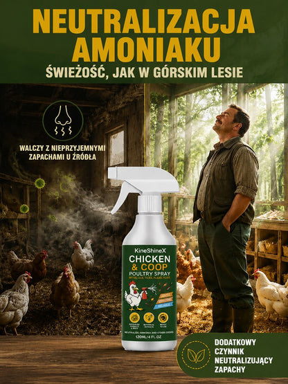 Specjalny spray dezynfekujący i odkażający do kurników