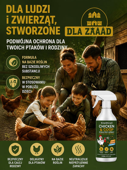 Specjalny spray dezynfekujący i odkażający do kurników