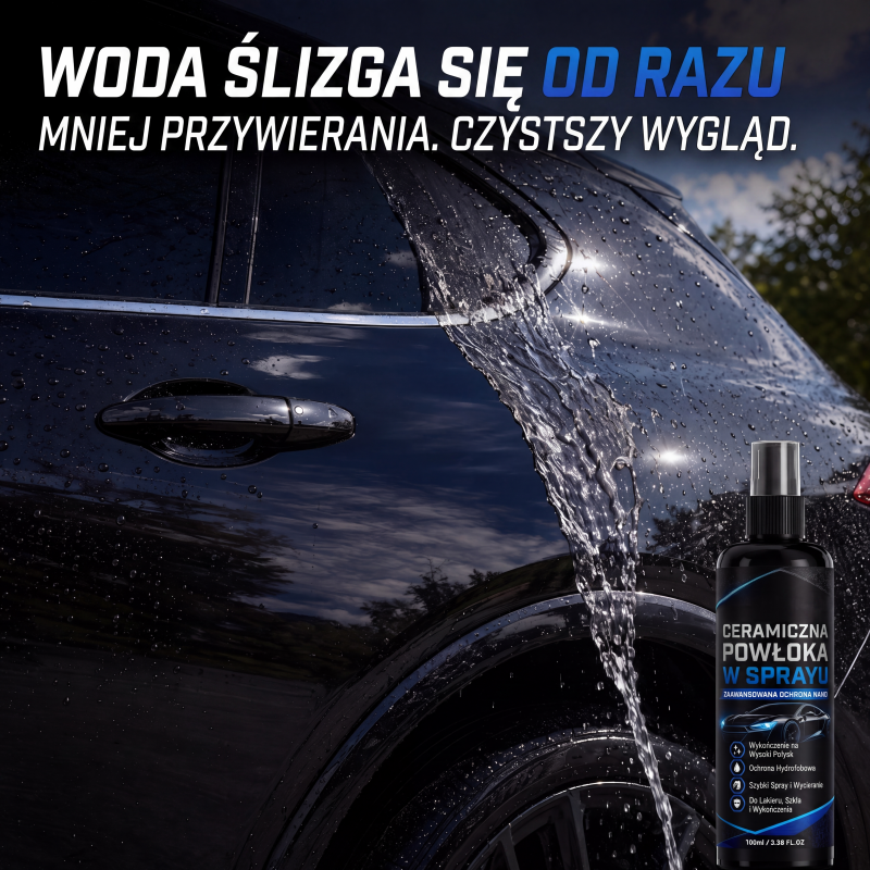 Ceramiczna powłoka nano w sprayu do samochodów