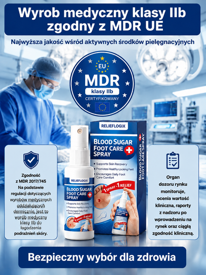 【Pięciokrotne przyspieszenie gojenia】Spray do pielęgnacji stóp dla diabetyków