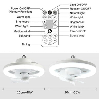 Wentylator LED 360 stopni