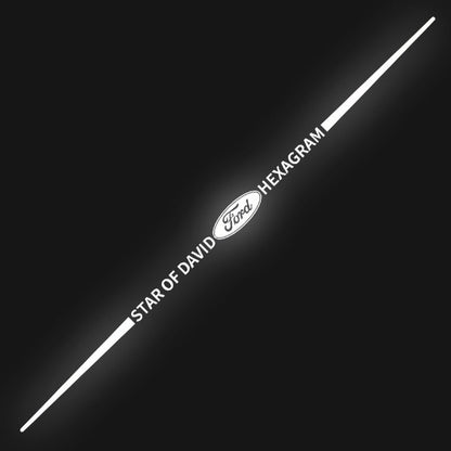 Naklejka samochodowa 3D kolorowa, laserowo odblaskowa, 4 szt.