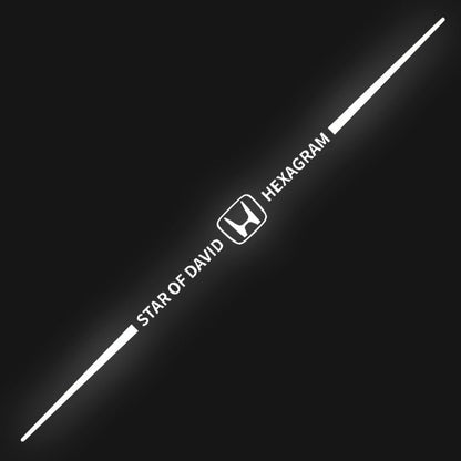 Naklejka samochodowa 3D kolorowa, laserowo odblaskowa, 4 szt.