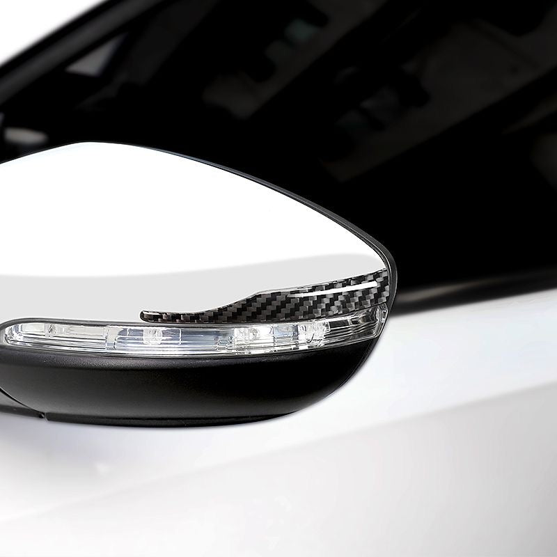 Naklejka na lusterko z włókna węglowego z ochroną przed uderzeniami i logo