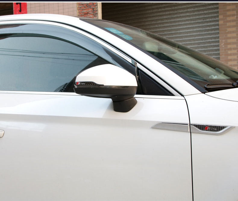 Naklejka na lusterko z włókna węglowego z ochroną przed uderzeniami i logo