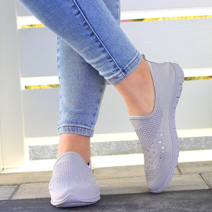 Szare SPORTOWE DAMSKIE TENISÓWKI elastyczne TRAMPKI Dżety