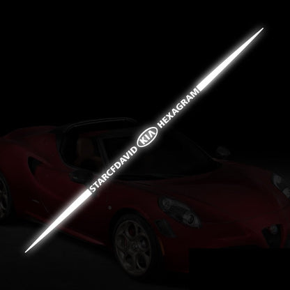 Naklejka samochodowa 3D kolorowa, laserowo odblaskowa, 4 szt.