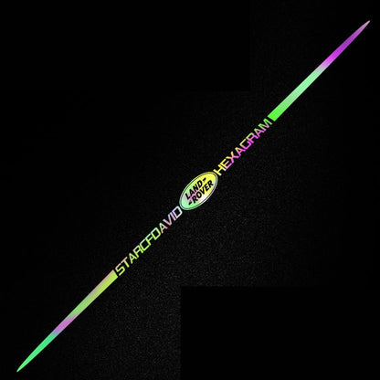 Naklejka samochodowa 3D kolorowa, laserowo odblaskowa, 4 szt.