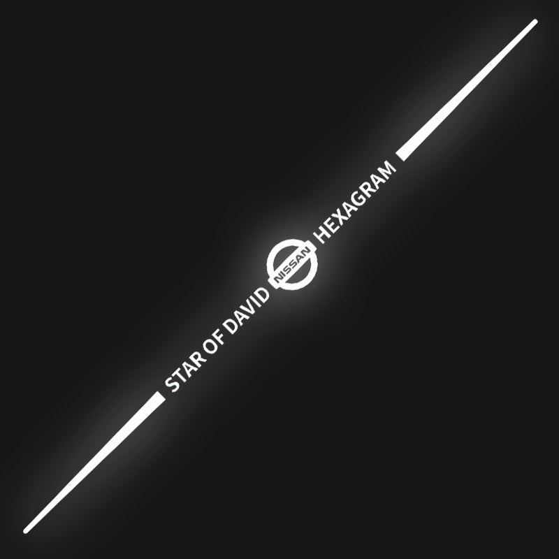 Naklejka samochodowa 3D kolorowa, laserowo odblaskowa, 4 szt.