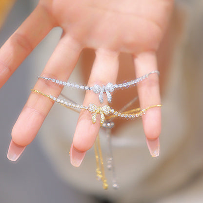 💎Damski zegarek z bransoletką z kryształkami⌚