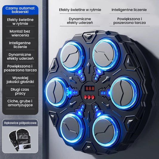 Muzyczna gra z celownikiem na ścianę