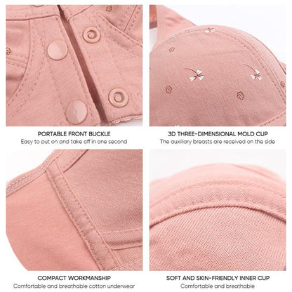 Bawełniany biustonosz dla seniorów z zapięciem z przodu