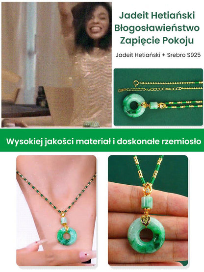 ✨Spokojna biżuteria z jadeitowym wisiorkiem